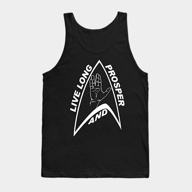 StarTrek Command Badge Live Long And Prosper WL Tank Top by Ratherkool